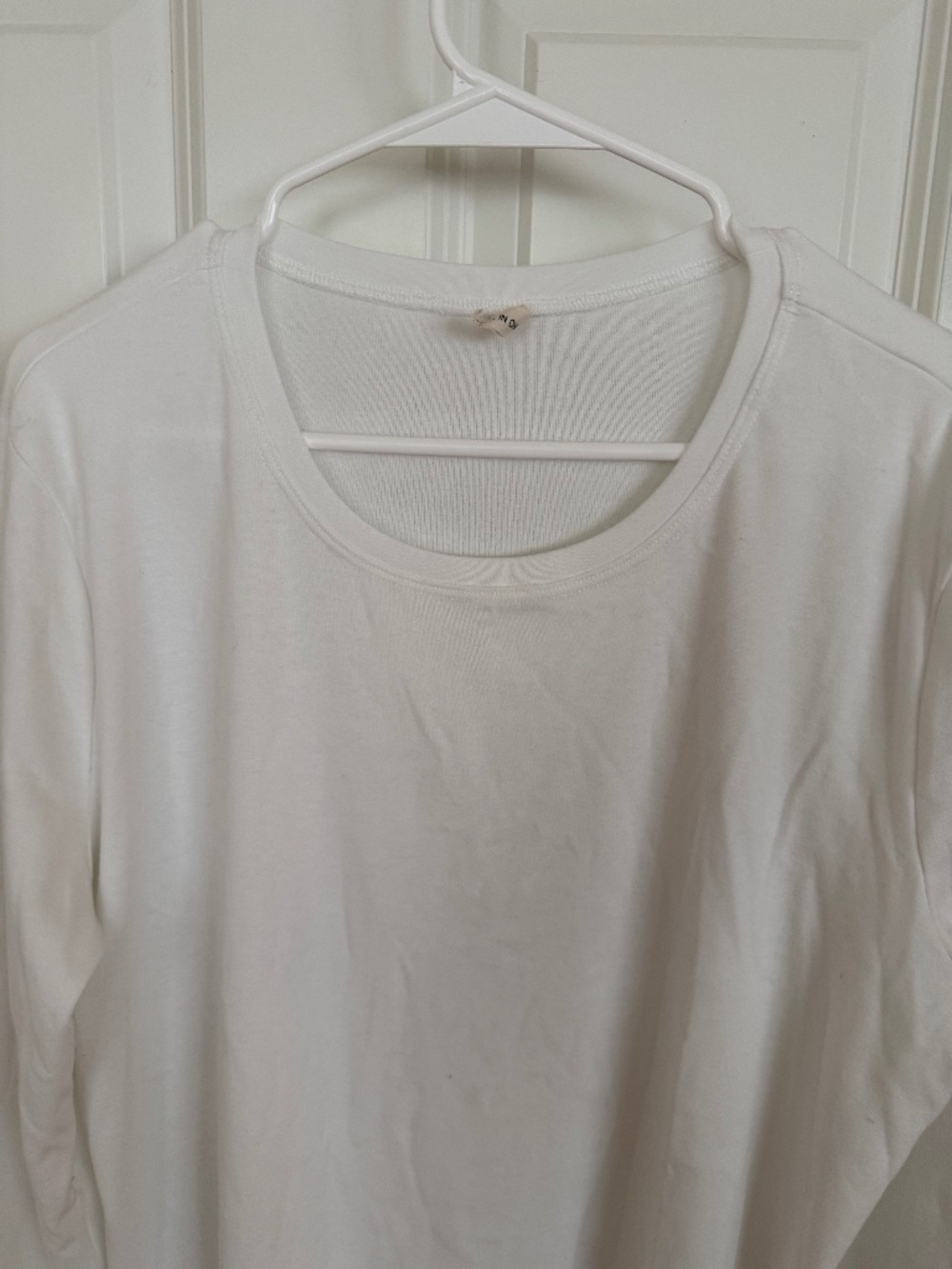 herou top long sleeves white 2xl cotton/poly/span